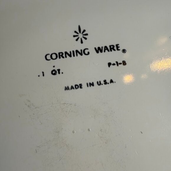 Vintage Corning Ware P-1-B Blue Cornflower – 1 Qt Casserole w/ Lid Mid-Mod 60s - Picture 7 of 7